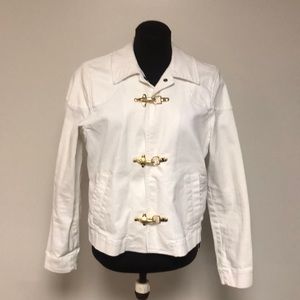 Lauren Jeans Co. Ralph Lauren white denim jacket